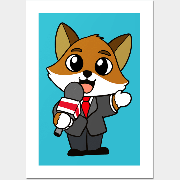 News Fox Wall Art by WildSloths